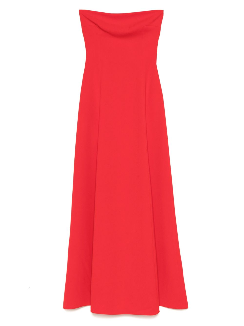 SOLACE LONDON Strapless Floor-Length Maxi Dress with Flared Skirt