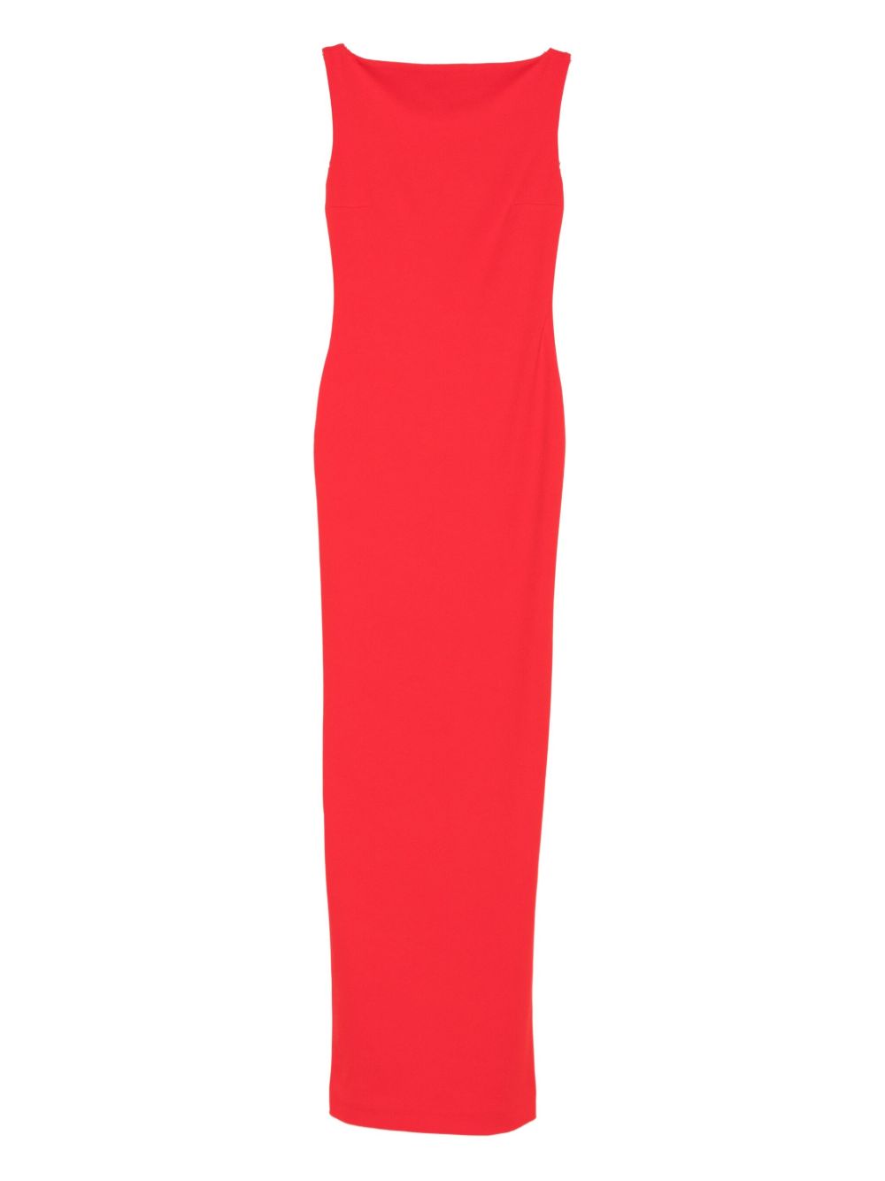 SOLACE LONDON Boat Neck Sleeveless Maxi Length Dress