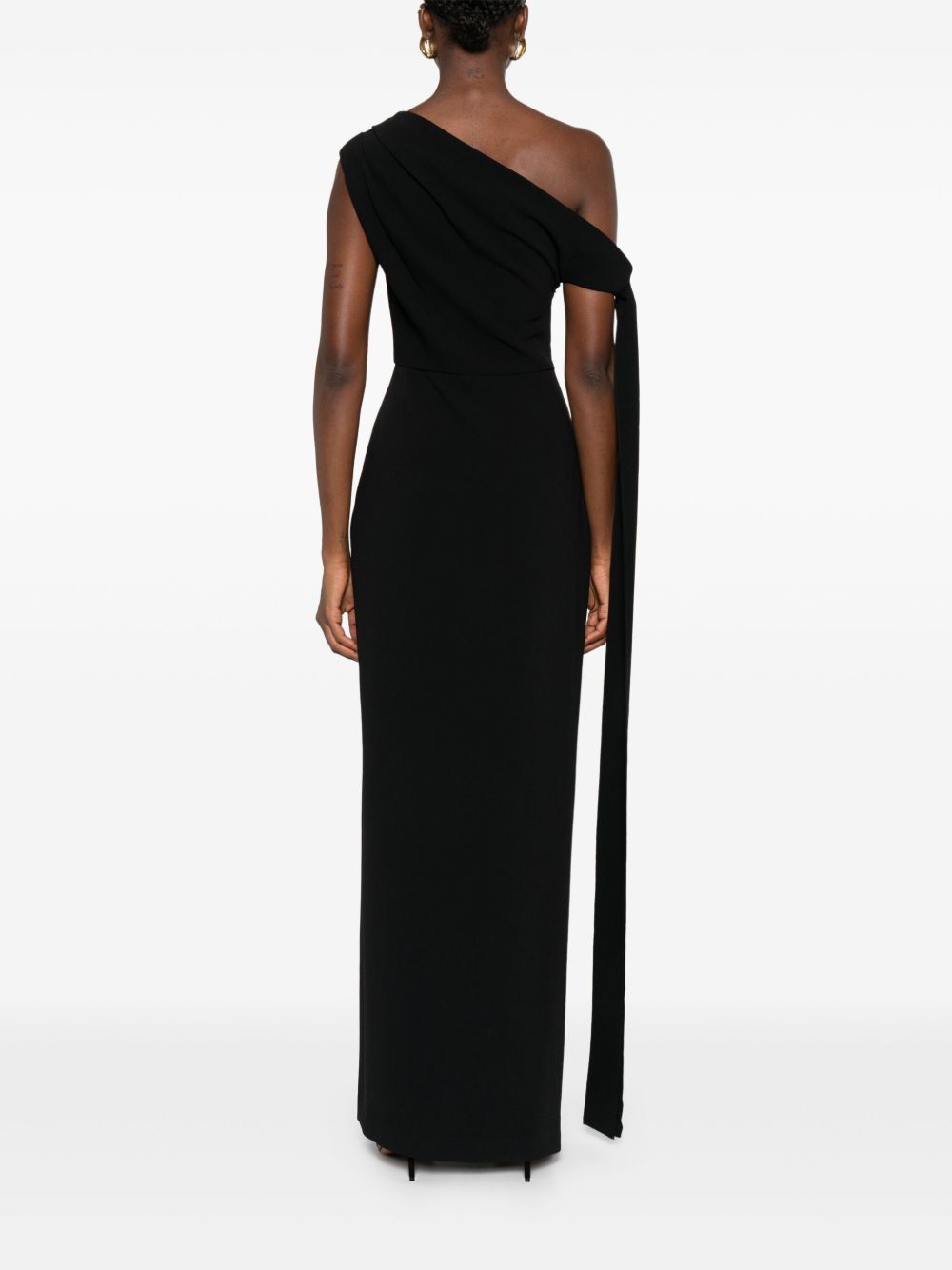 SOLACE LONDON Irina Midi Dress with Side Split