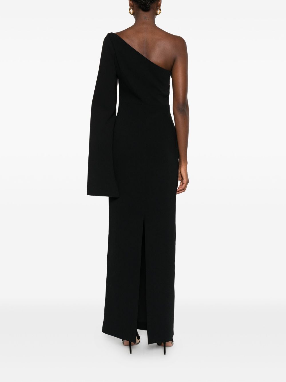 SOLACE LONDON One-Shoulder Midi Dress