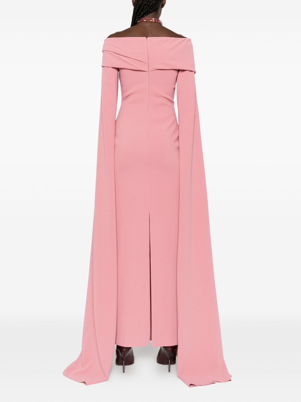 SOLACE LONDON Women's Off-the-Shoulder Midi Dress