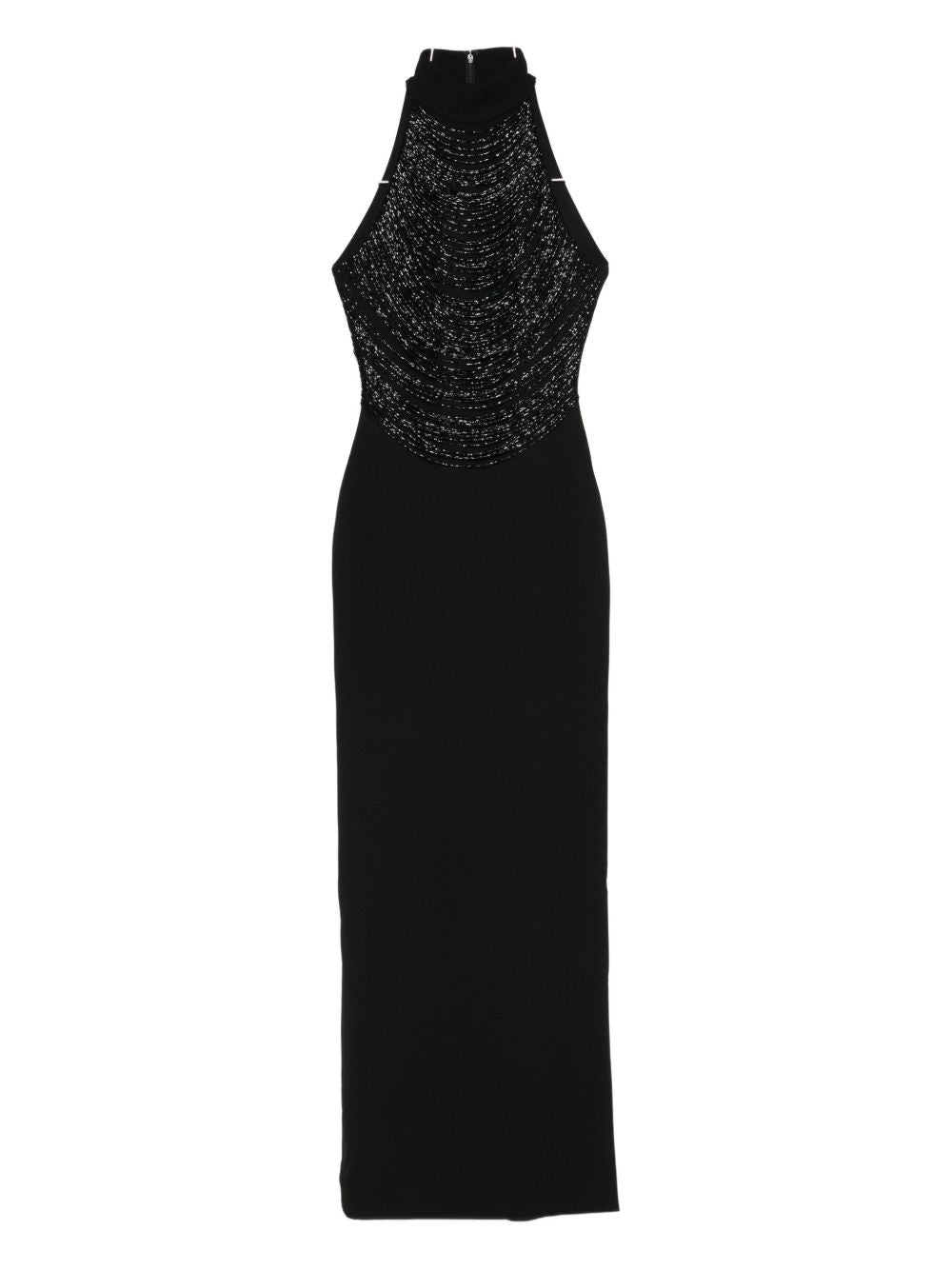 SOLACE LONDON Embellished Halterneck Maxi Dress