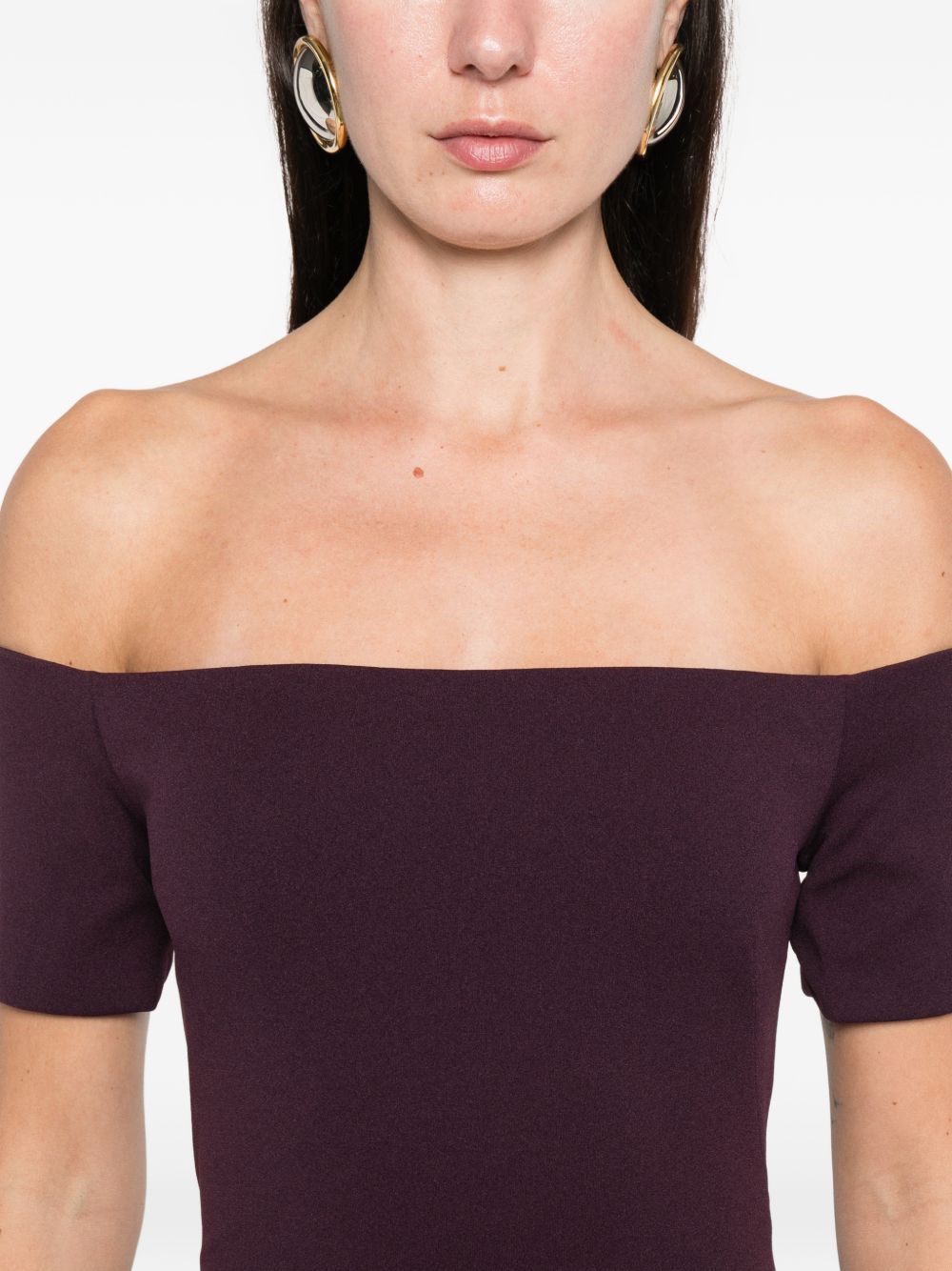 SOLACE LONDON Off-Shoulder Maxi Dress for Women