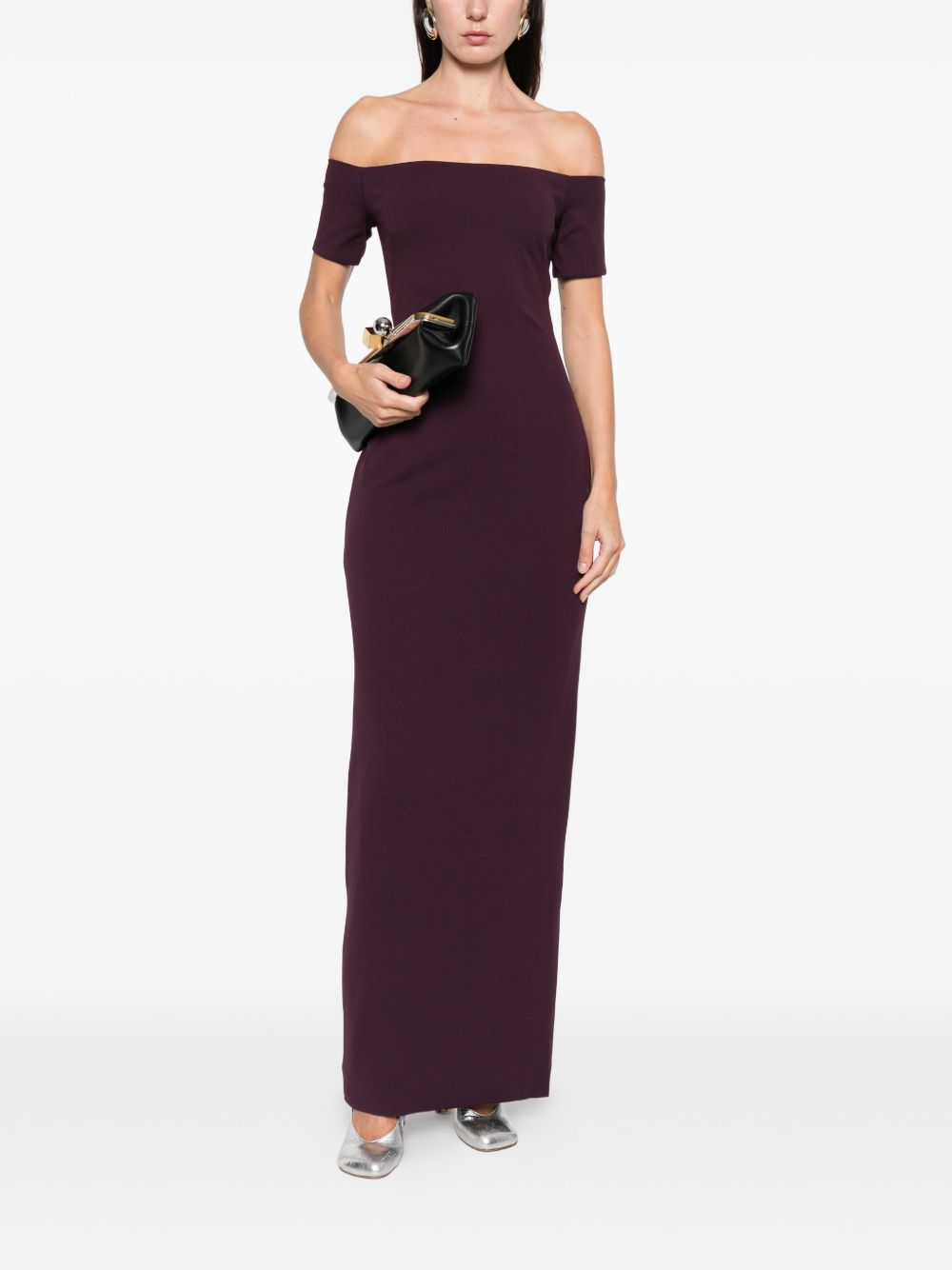 SOLACE LONDON Off-Shoulder Maxi Dress for Women