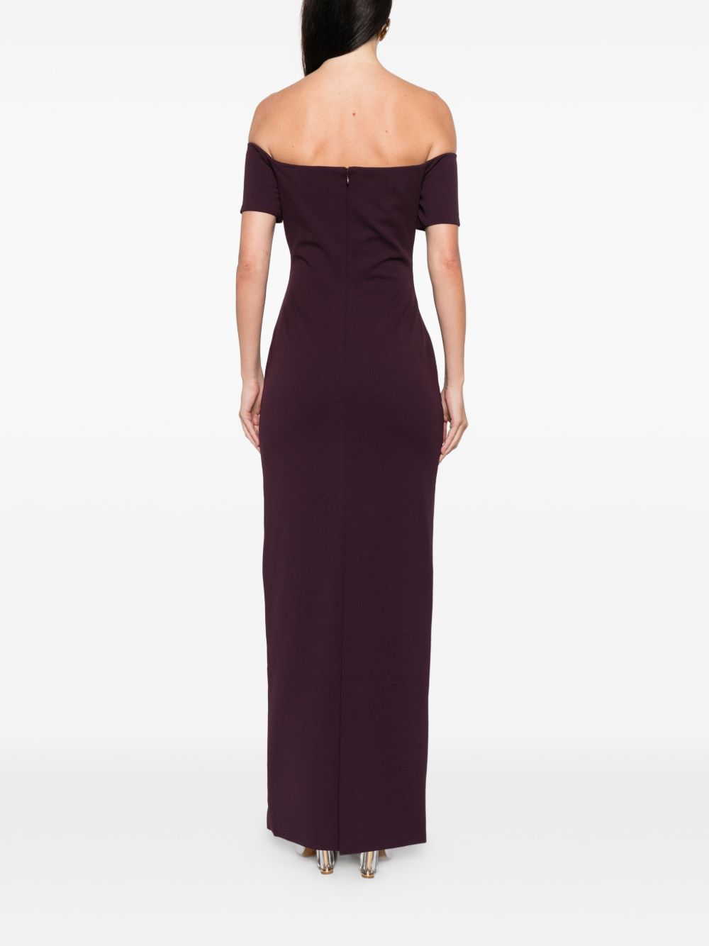 SOLACE LONDON Off-Shoulder Maxi Dress for Women