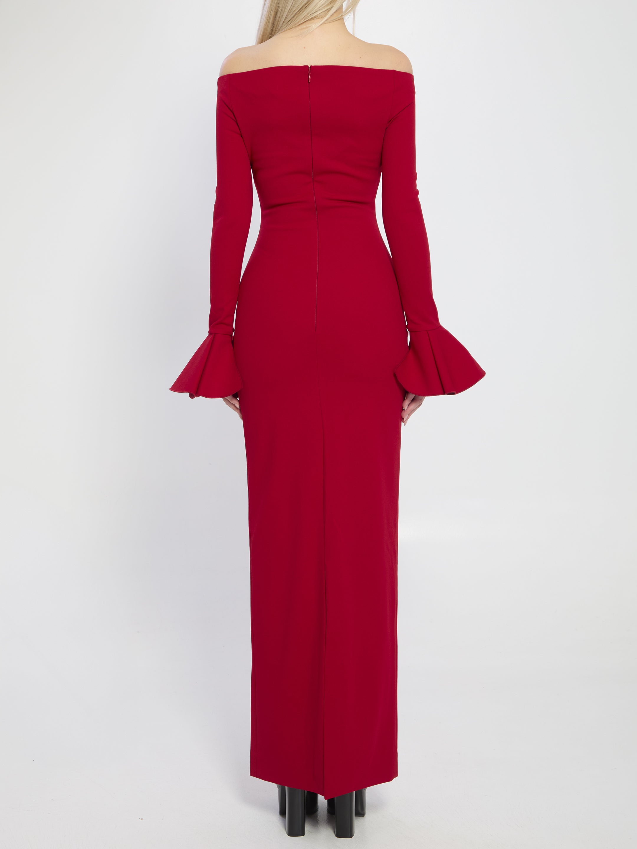 SOLACE LONDON Anica Maxi Dress with Flared Cuffs - Women’s Fashion