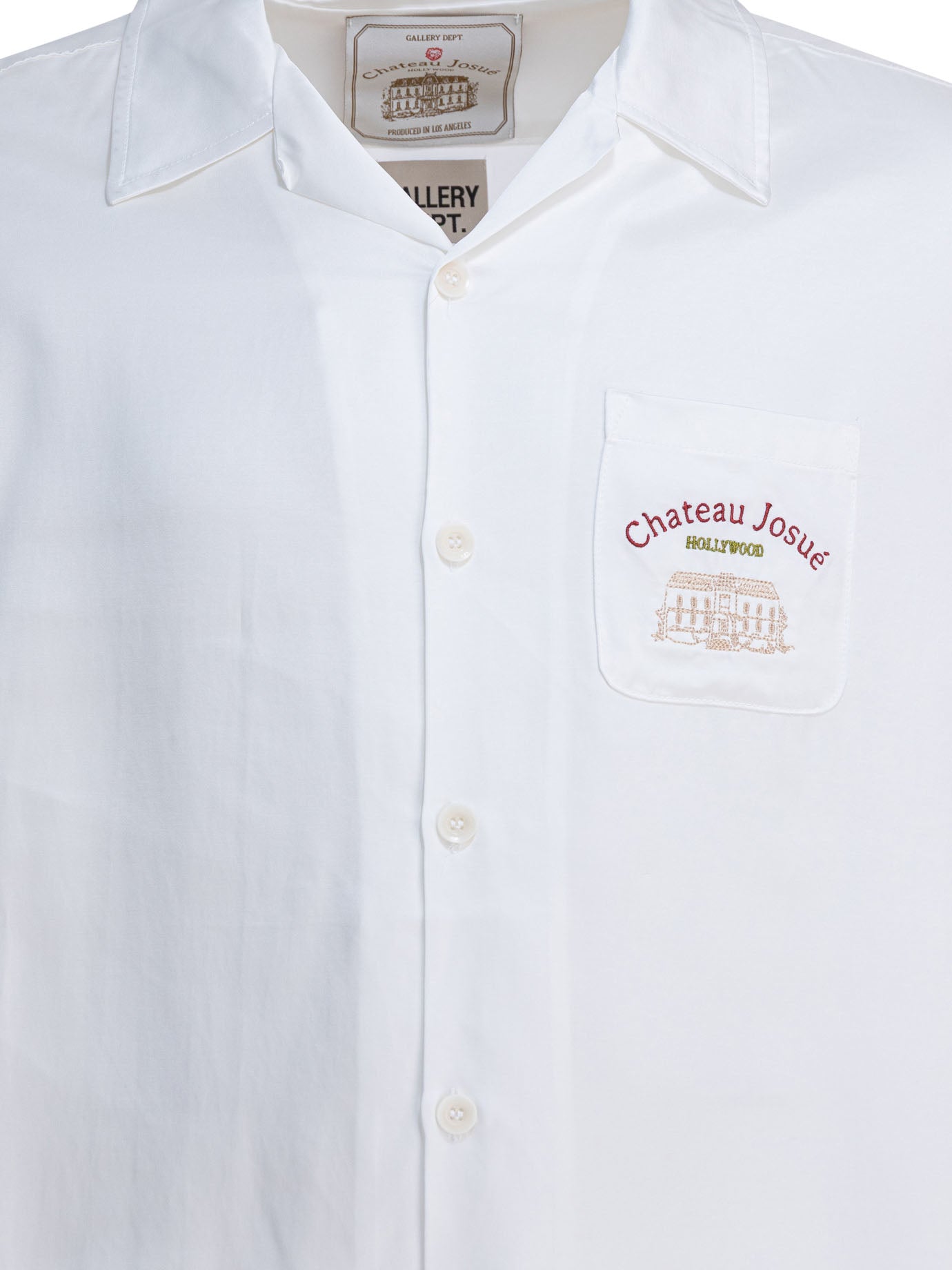GALLERY DEPT. Embroidered Regular Fit Camp Collar Shirt