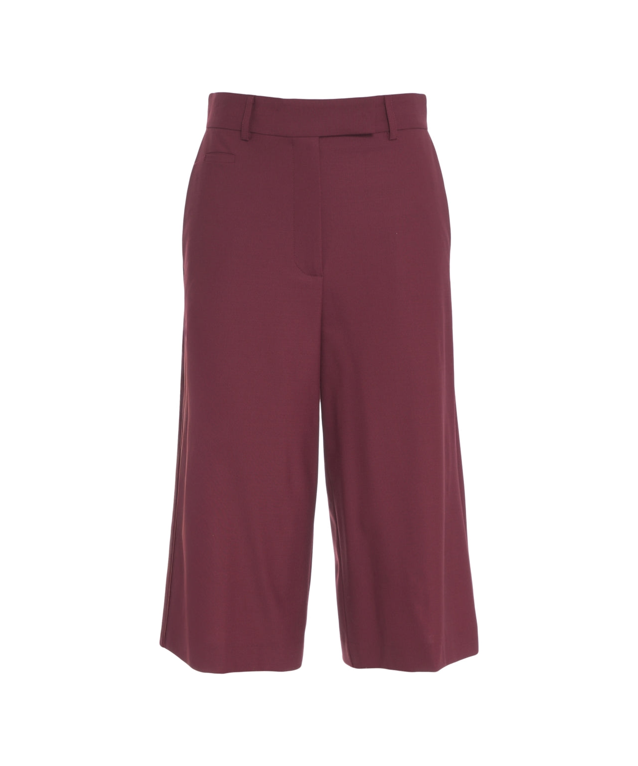 OTTO D AME High-Waisted Wide-Leg Bermuda Shorts with Pleats