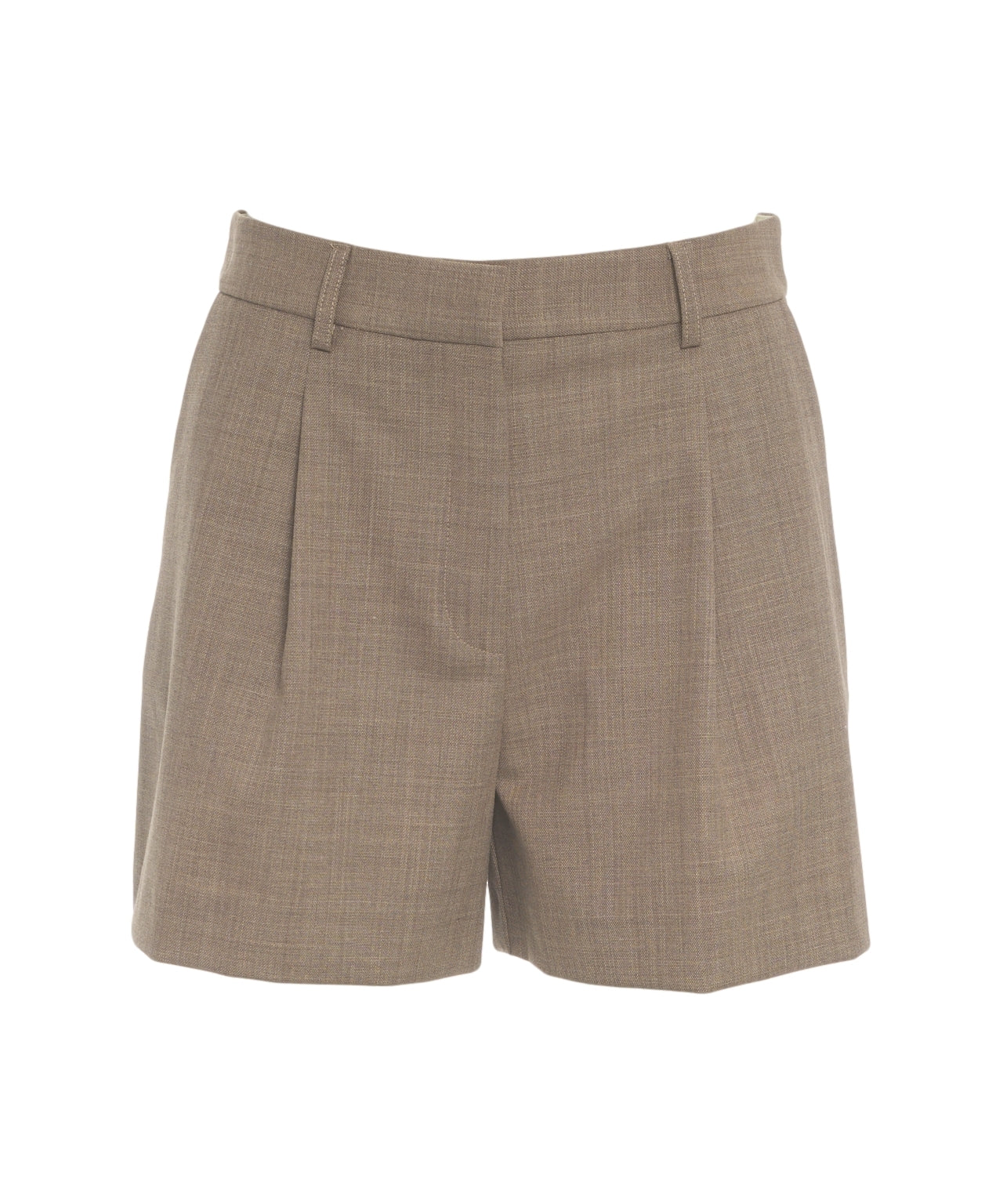 OTTO D AME Elegant Bermuda Shorts with Pleats