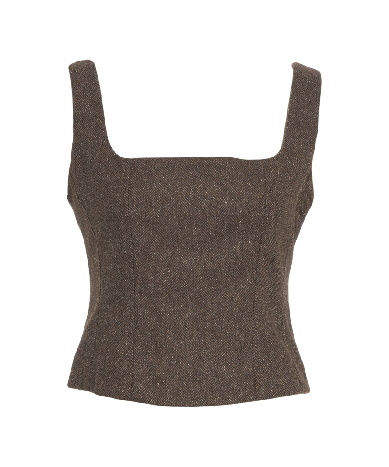 OTTO D AME Elegant Bustier Top with Square Neckline