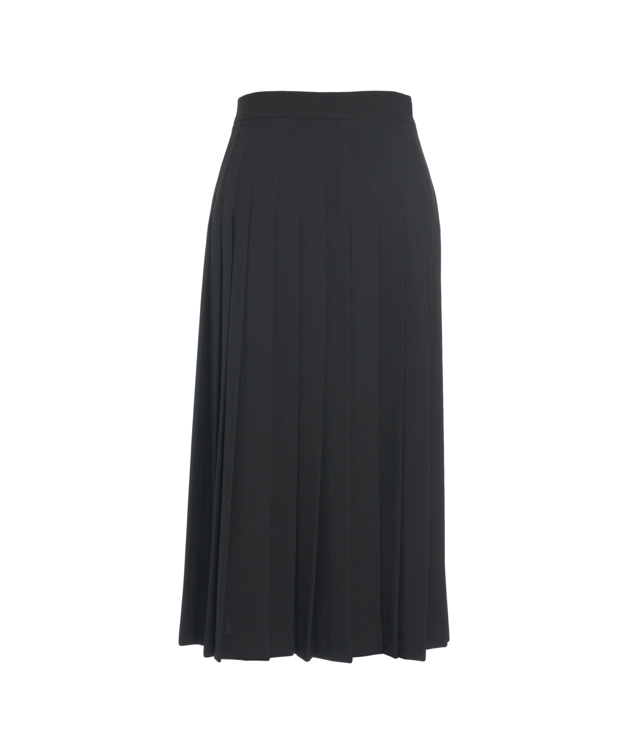 OTTO D AME Midi Pleated Skirt with Discreet Belt