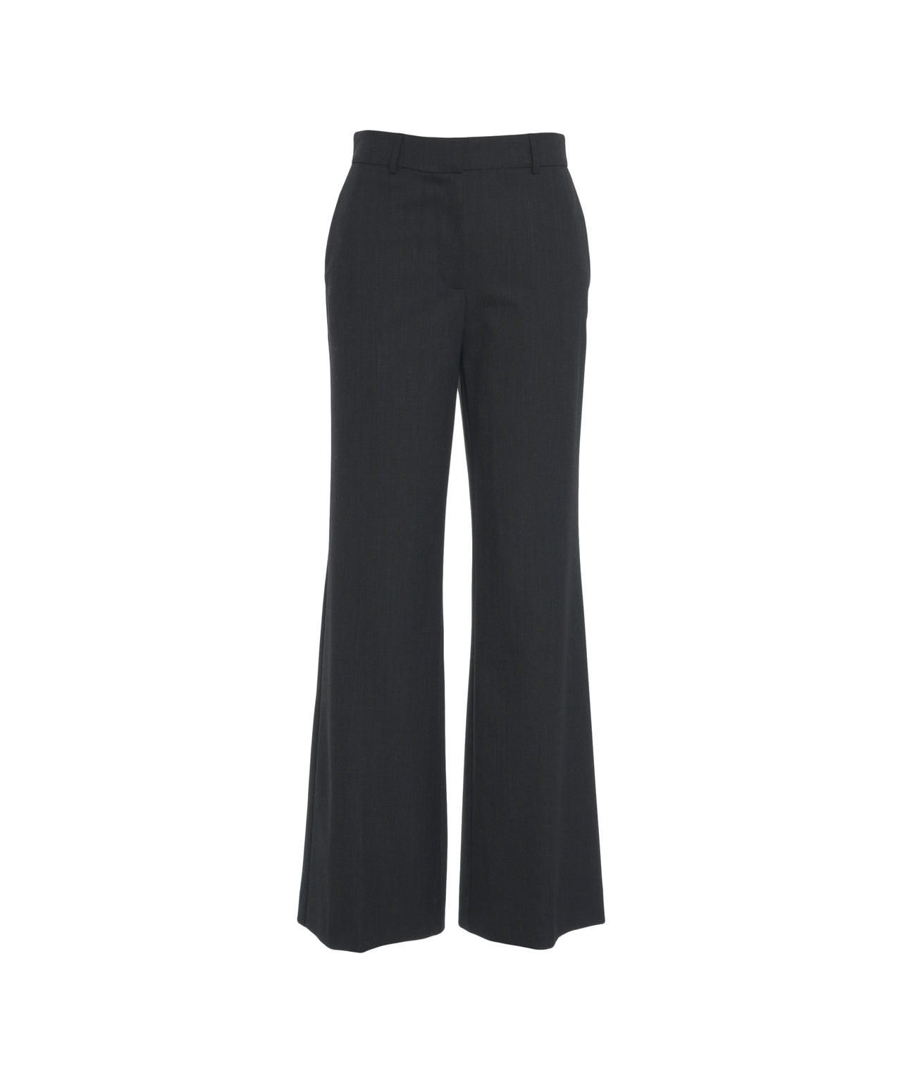 OTTO D AME High-Waisted Pinstripe Wide-Leg Trousers for Women