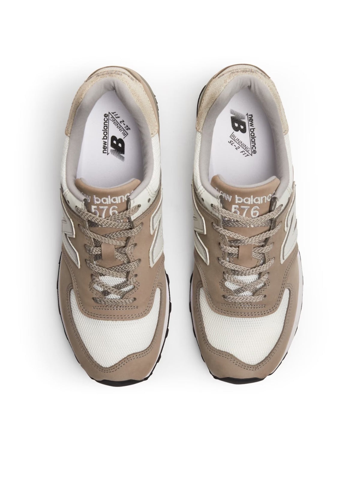NEW BALANCE Men's 576 Toasted Nut Made in England Sneakers
