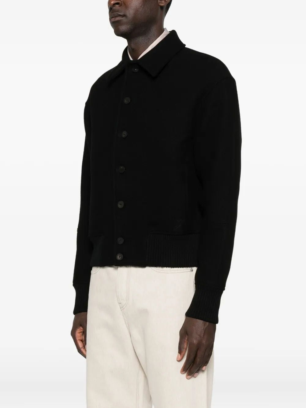 JACQUEMUS Men's Felted Bomber Jacket