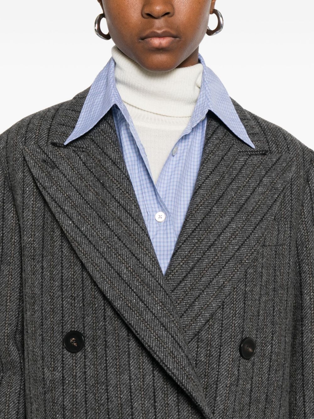 ALBERTO BIANI Wool Double-Breasted Jacket
