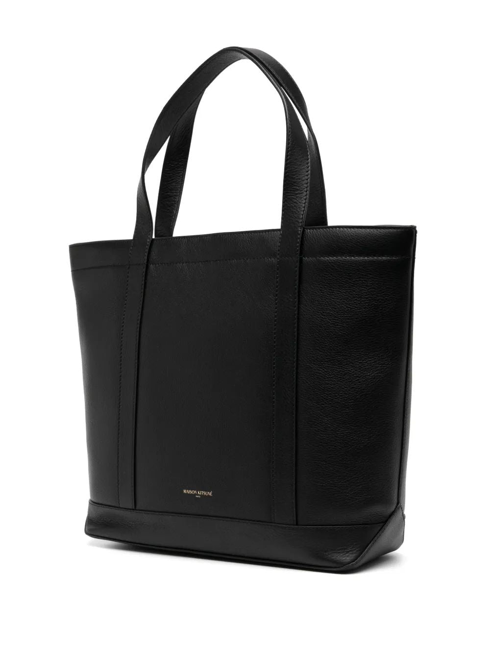 MAISON KITSUNÉ Leather Shopping Handbag - SS25 Collection