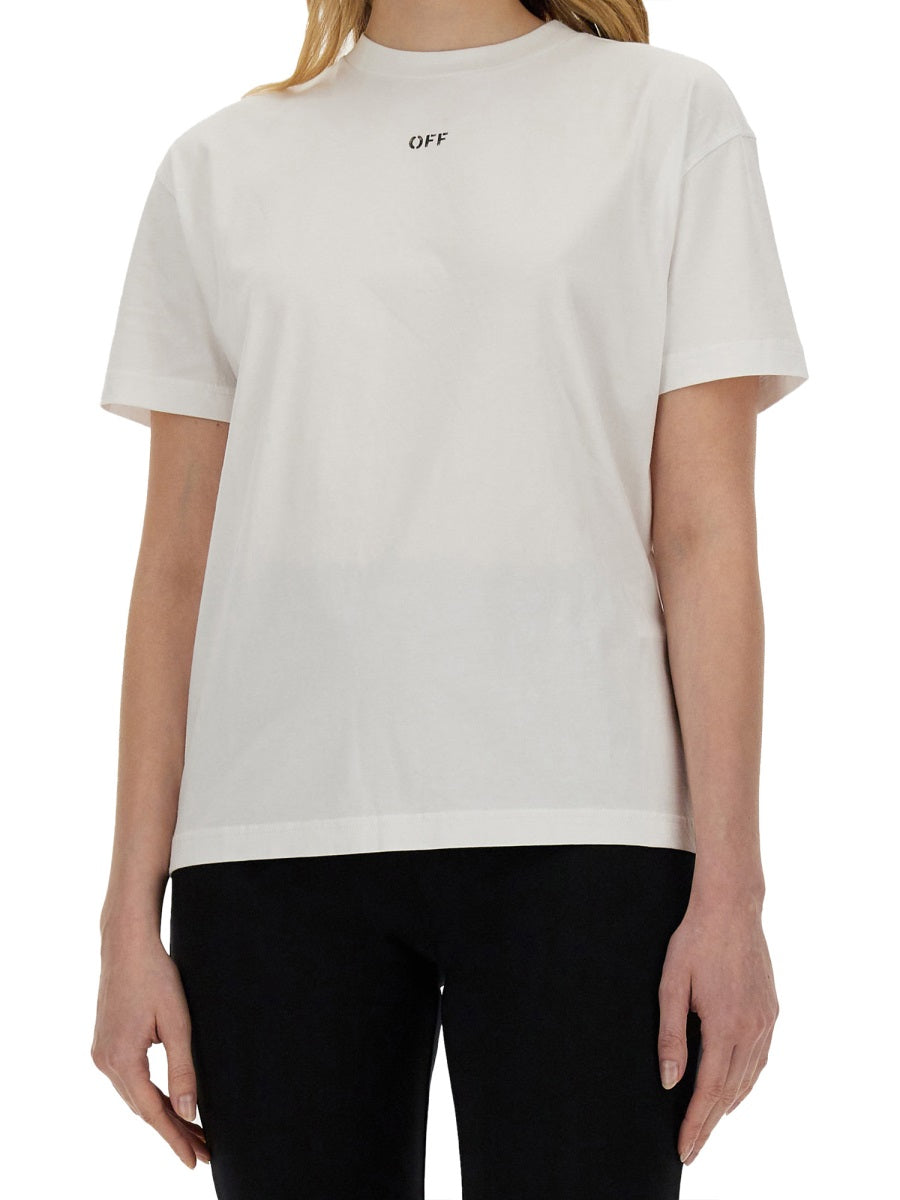 OFF-WHITE Regular Fit Logo T-Shirt for Women