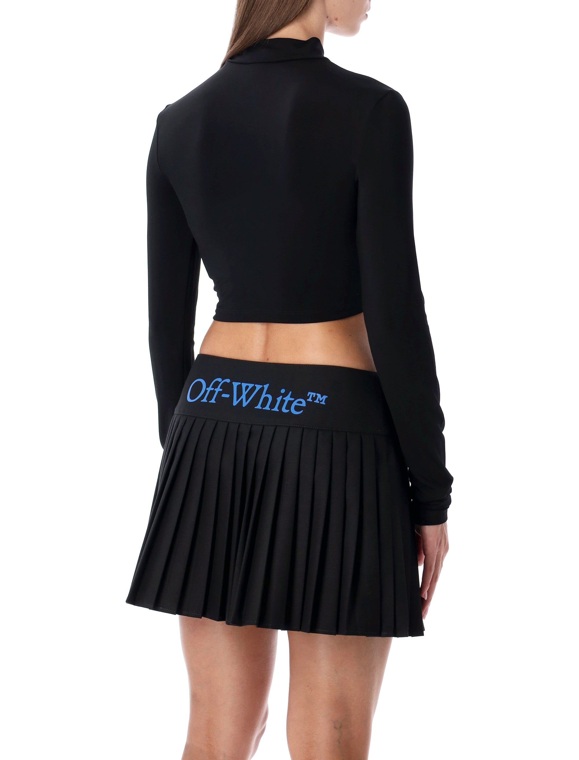 OFF-WHITE Mini Cropped Long-Sleeve Top