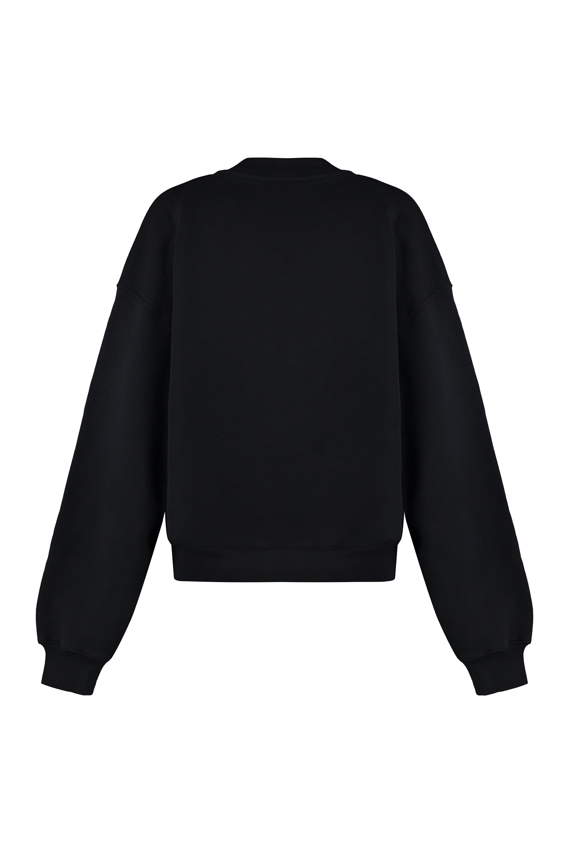 OFF-WHITE Logo Sweatshirt with Ribbed Edges