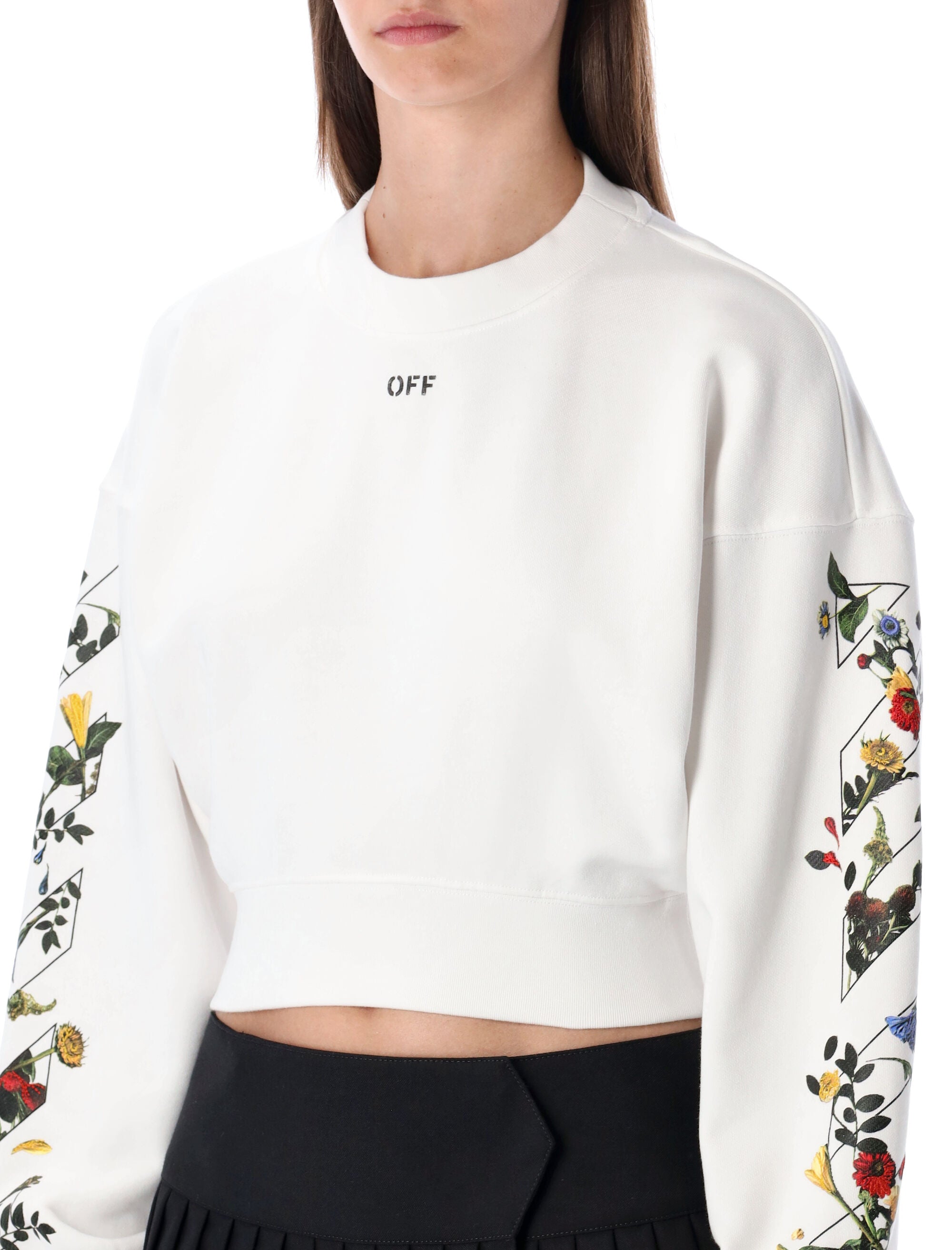 OFF-WHITE Mini Cropped Logo Sweatshirt