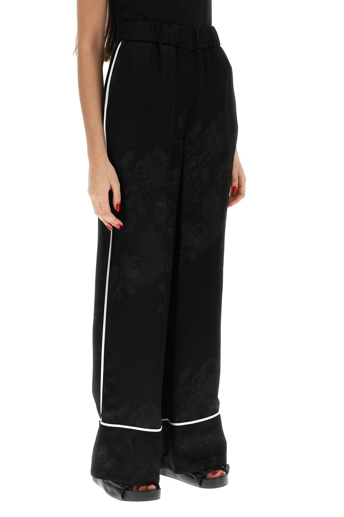 OFF-WHITE Embroidered San Palazzo Pants for Women