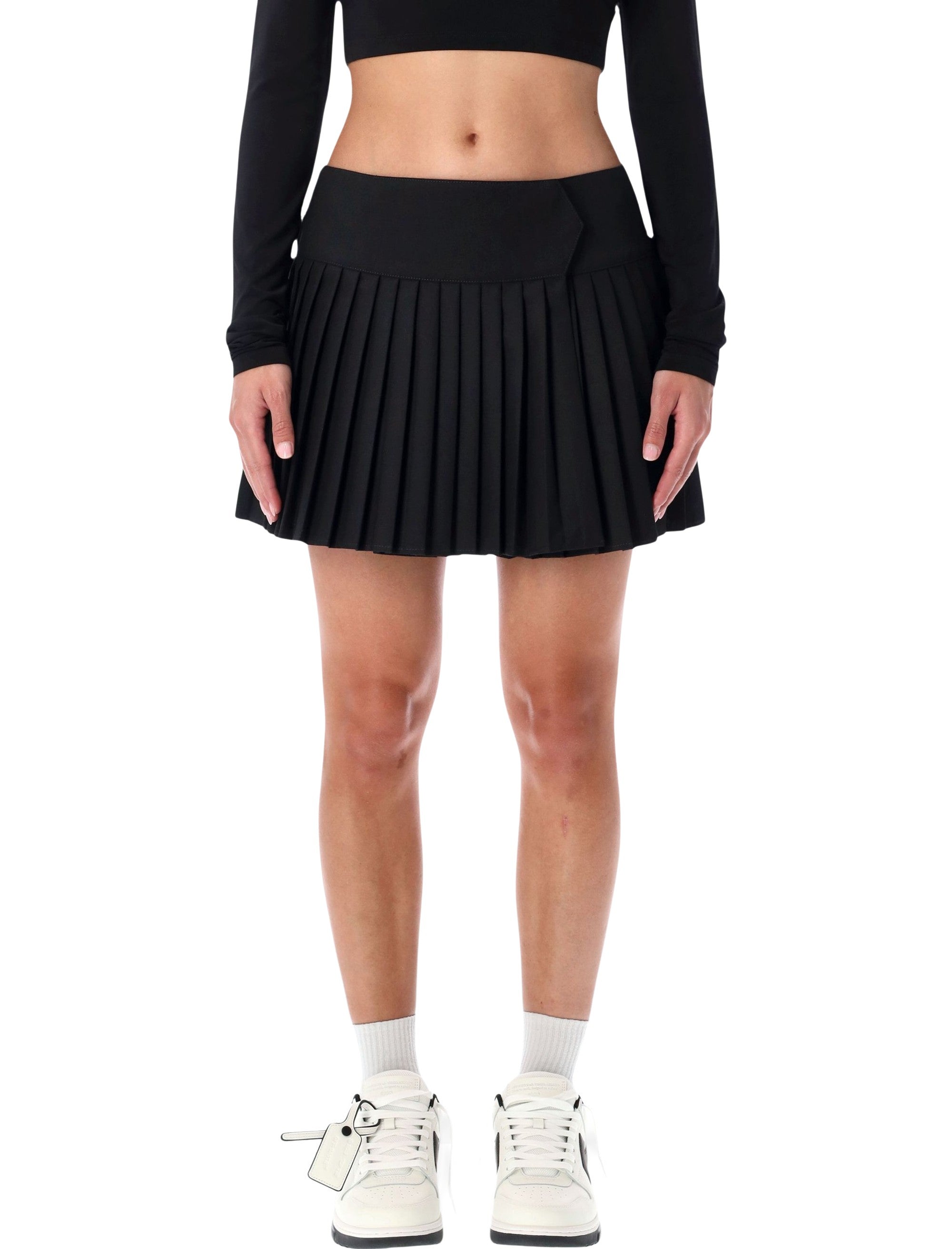 OFF-WHITE Mini Pleated Skirt with Logo