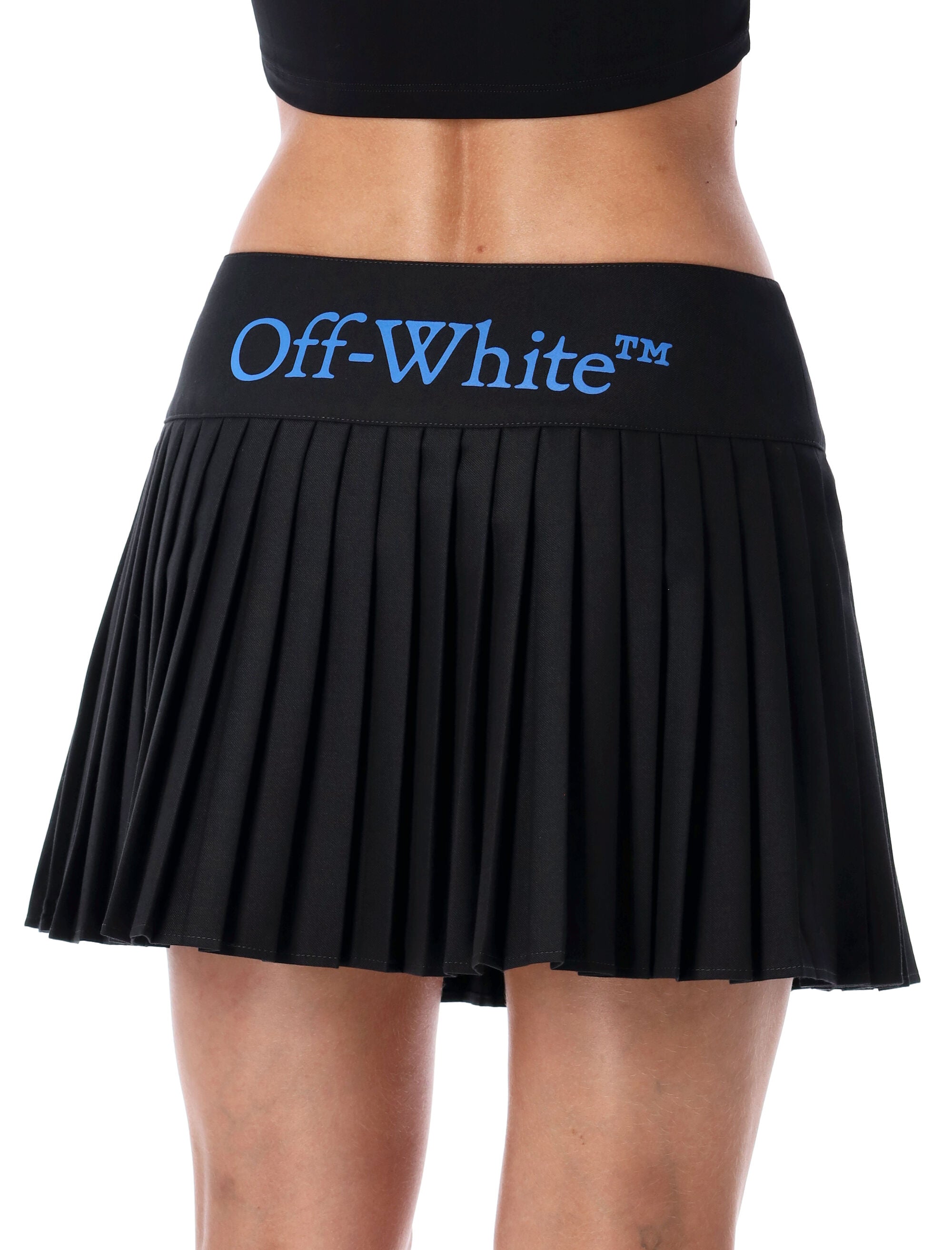 OFF-WHITE Mini Pleated Skirt with Logo