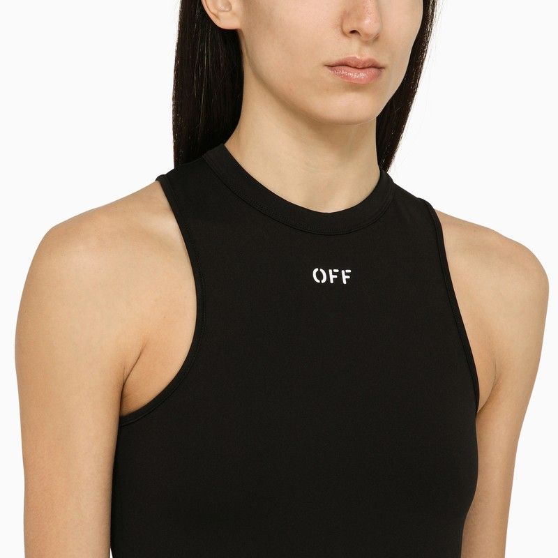 OFF-WHITE Fitted Mini Dress with Logo