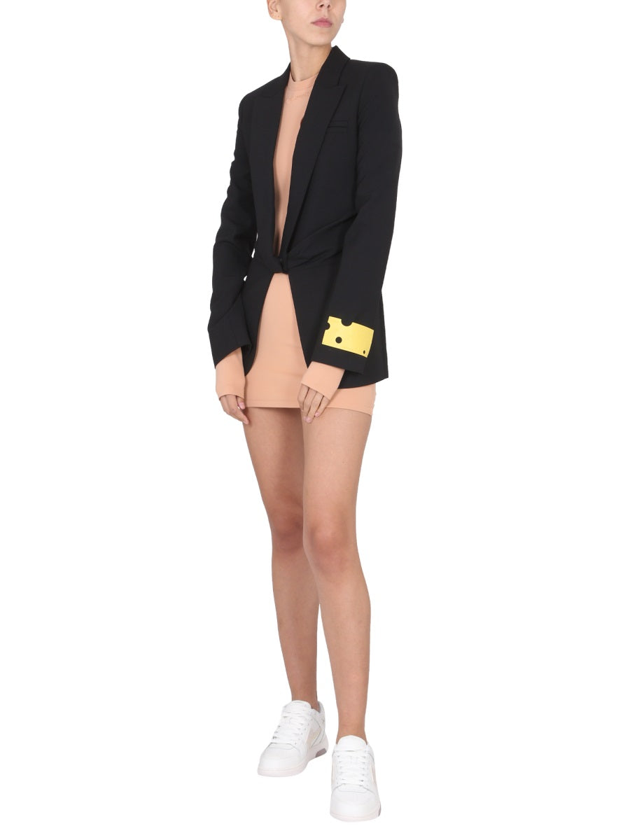 OFF-WHITE Peaked Lapel Women's Wool Jacket