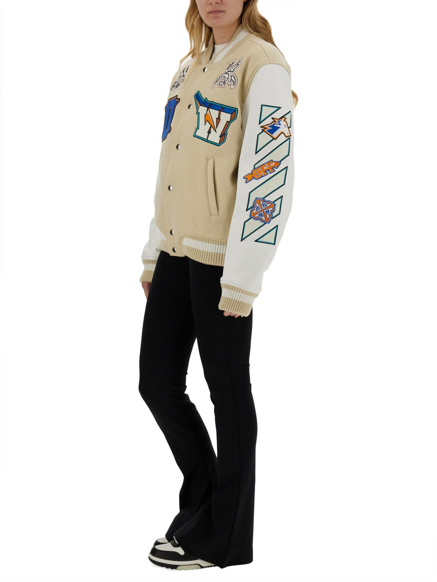 OFF-WHITE Women's Varsity Jacket Size 42