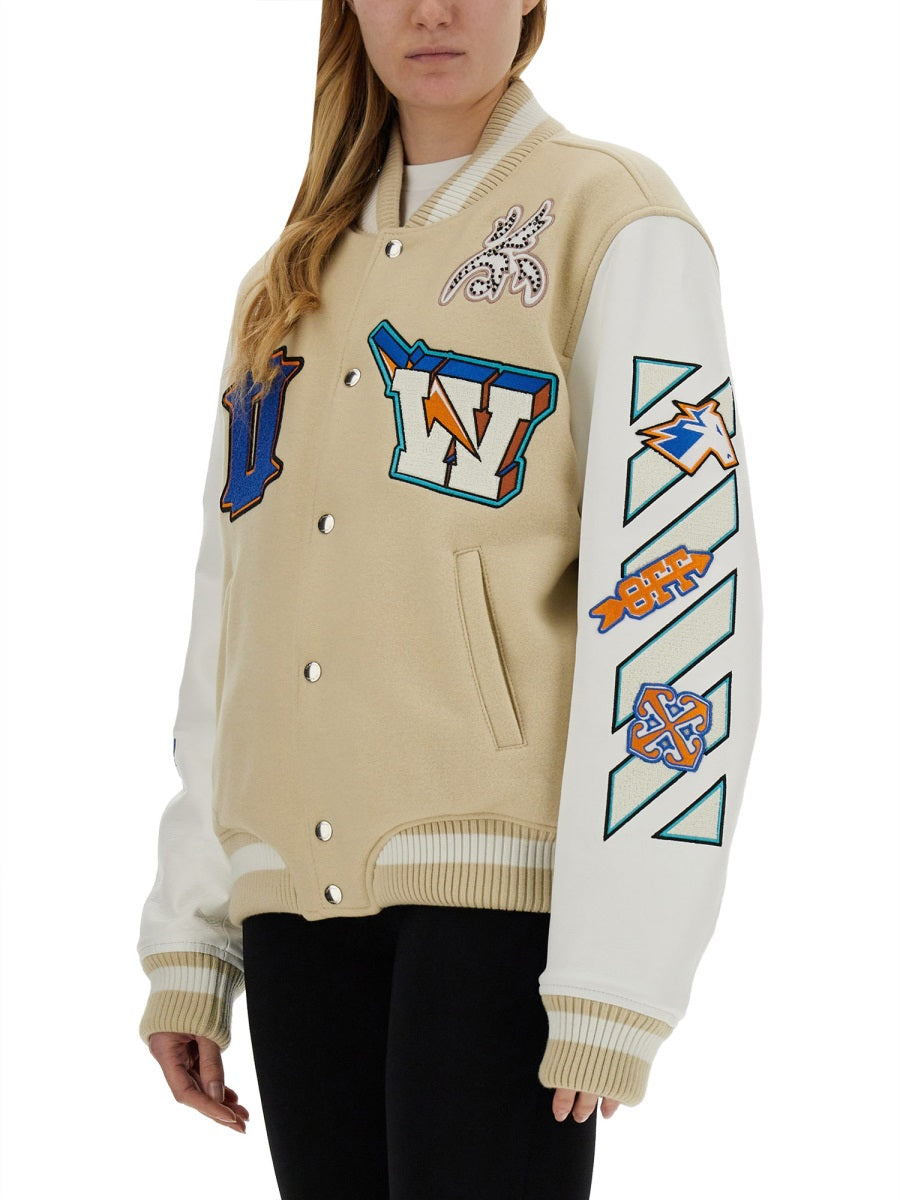 OFF-WHITE Women's Varsity Jacket Size 42