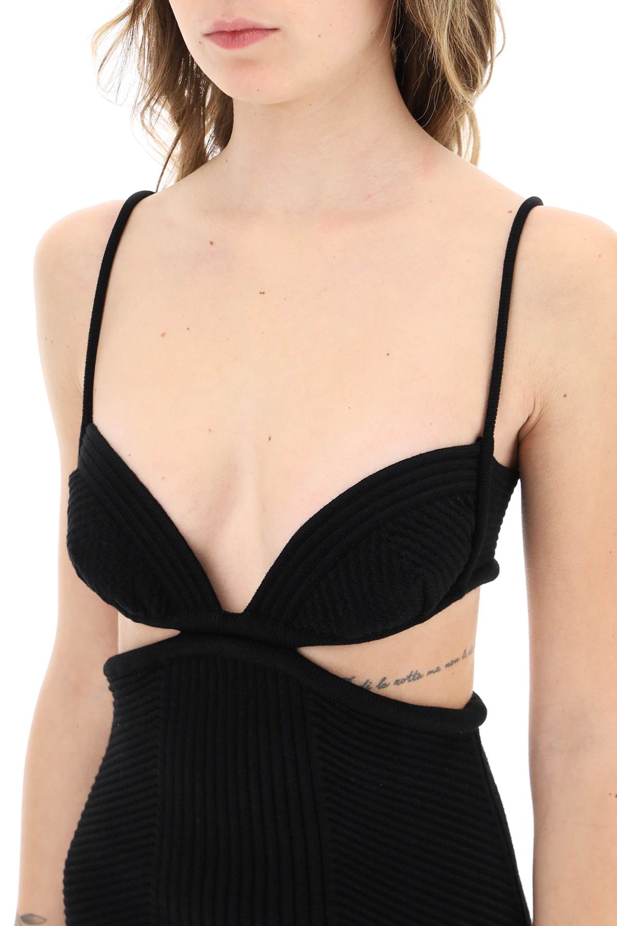 OFF-WHITE Chic Mini Viscose Blend Dress