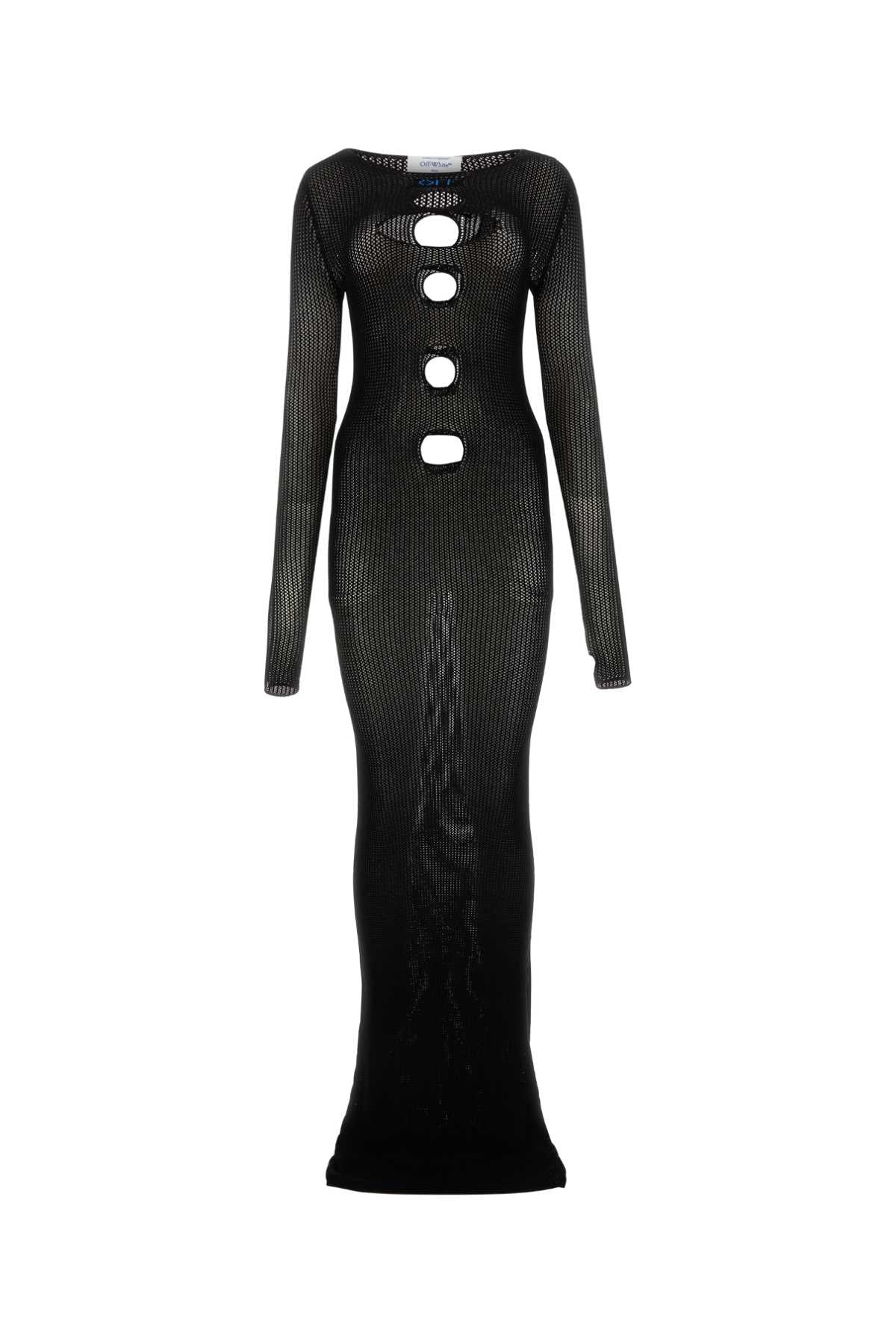 OFF-WHITE Chic Mesh Long Dress for Women - SS23