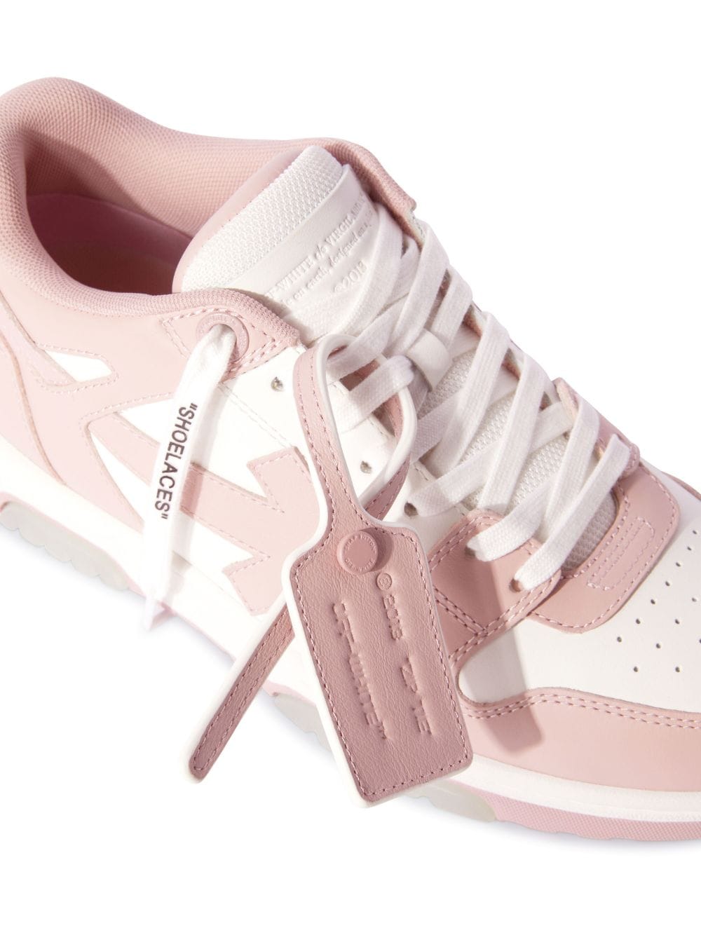 OFF-WHITE Leather Panelled Design Sneakers - Women's Size