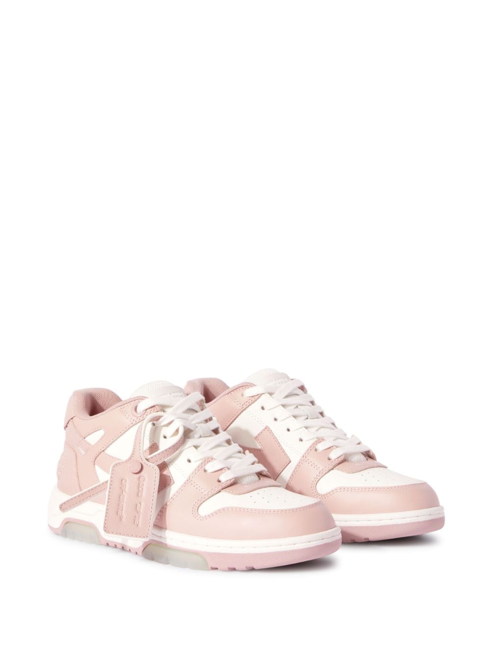 OFF-WHITE Leather Panelled Design Sneakers - Women's Size