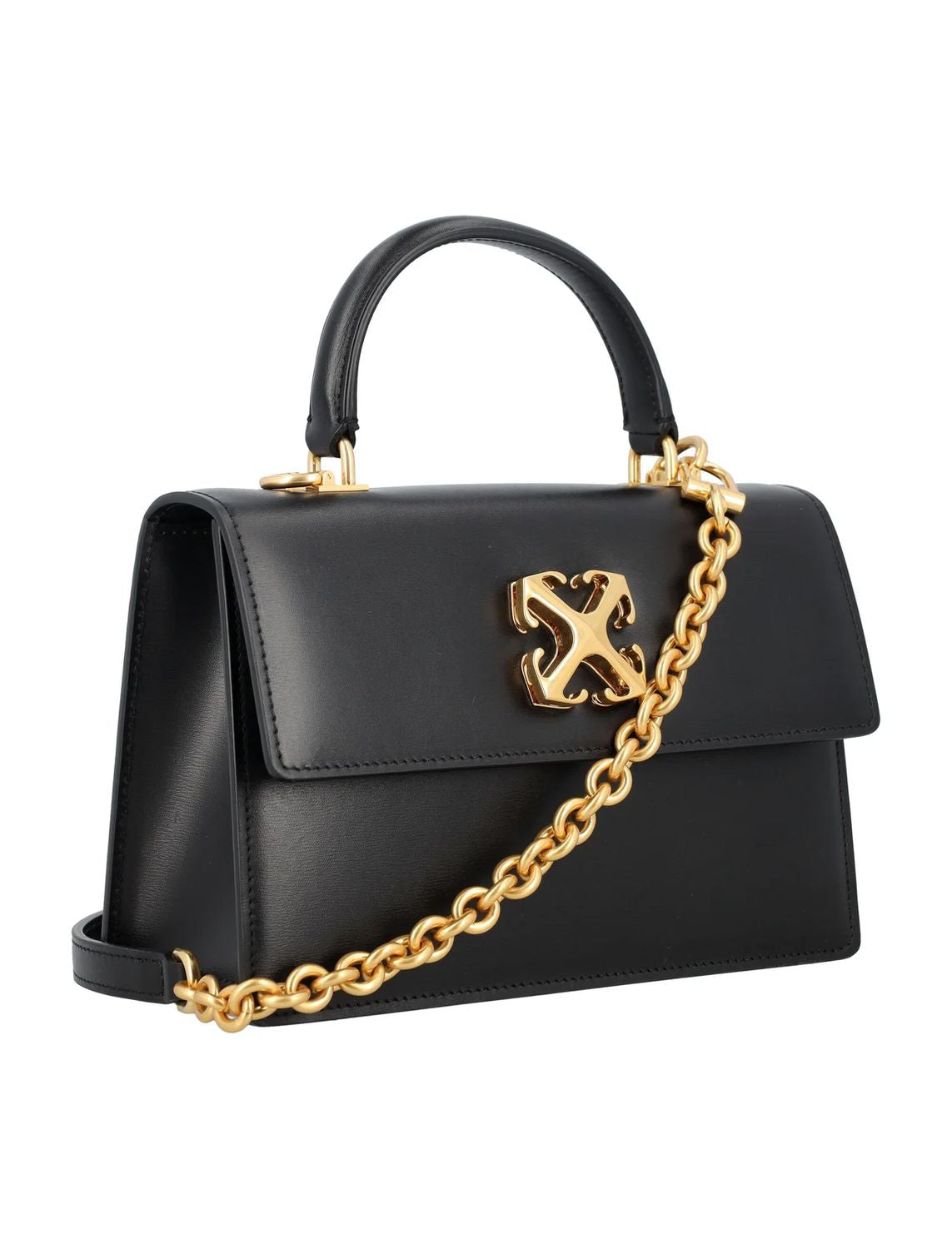 OFF-WHITE Jitney 1.4 Mini Top Handle Chain Bag