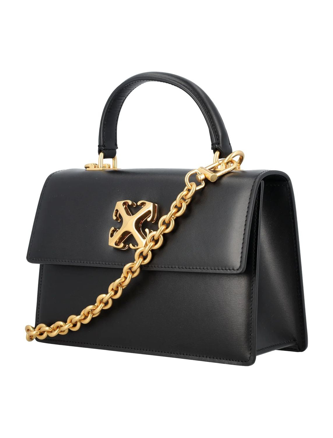 OFF-WHITE Jitney 1.4 Mini Top Handle Chain Bag
