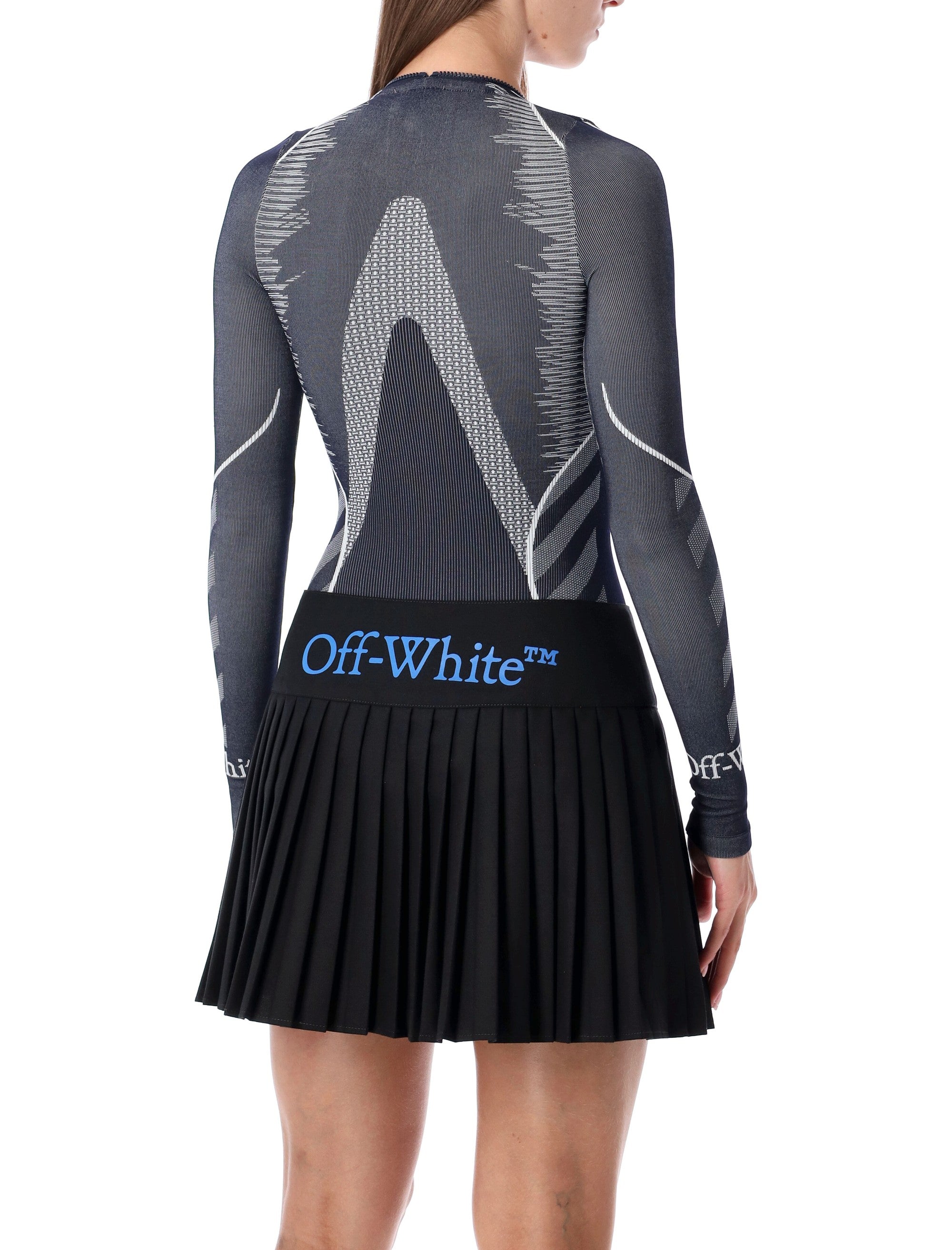 OFF-WHITE Seamless Long-Sleeve Zip Bodysuit - XS/S