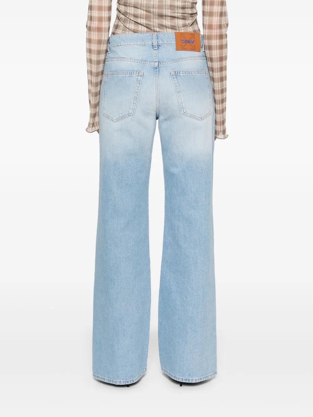 OFF-WHITE Logo Straight Jeans - Women’s SS25 Collection