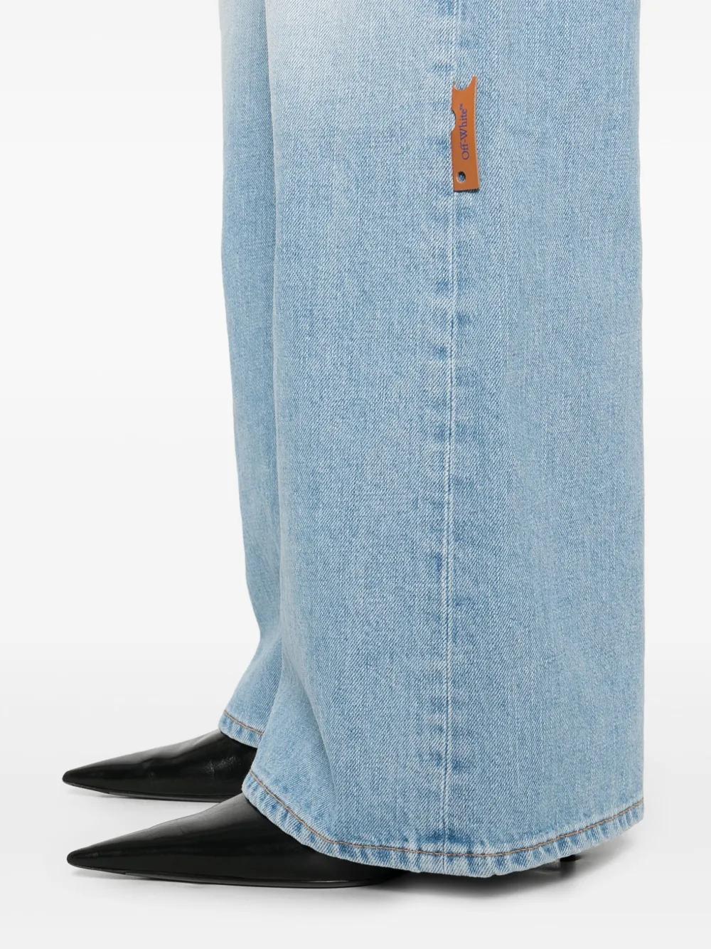 OFF-WHITE Logo Straight Jeans - Women’s SS25 Collection