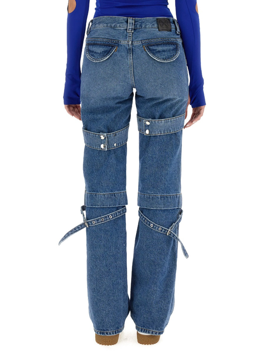 OFF-WHITE Regular Fit Cargo Jeans Size 27 for Women