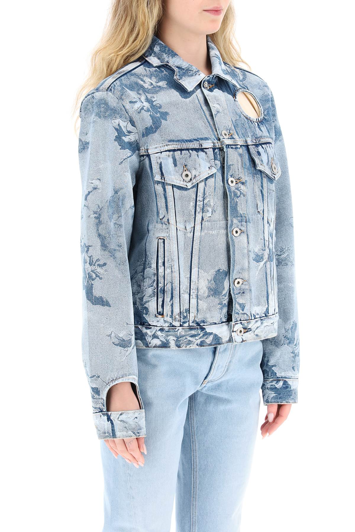 OFF-WHITE Printed Denim Jacket for Women - Spring/Summer 2025