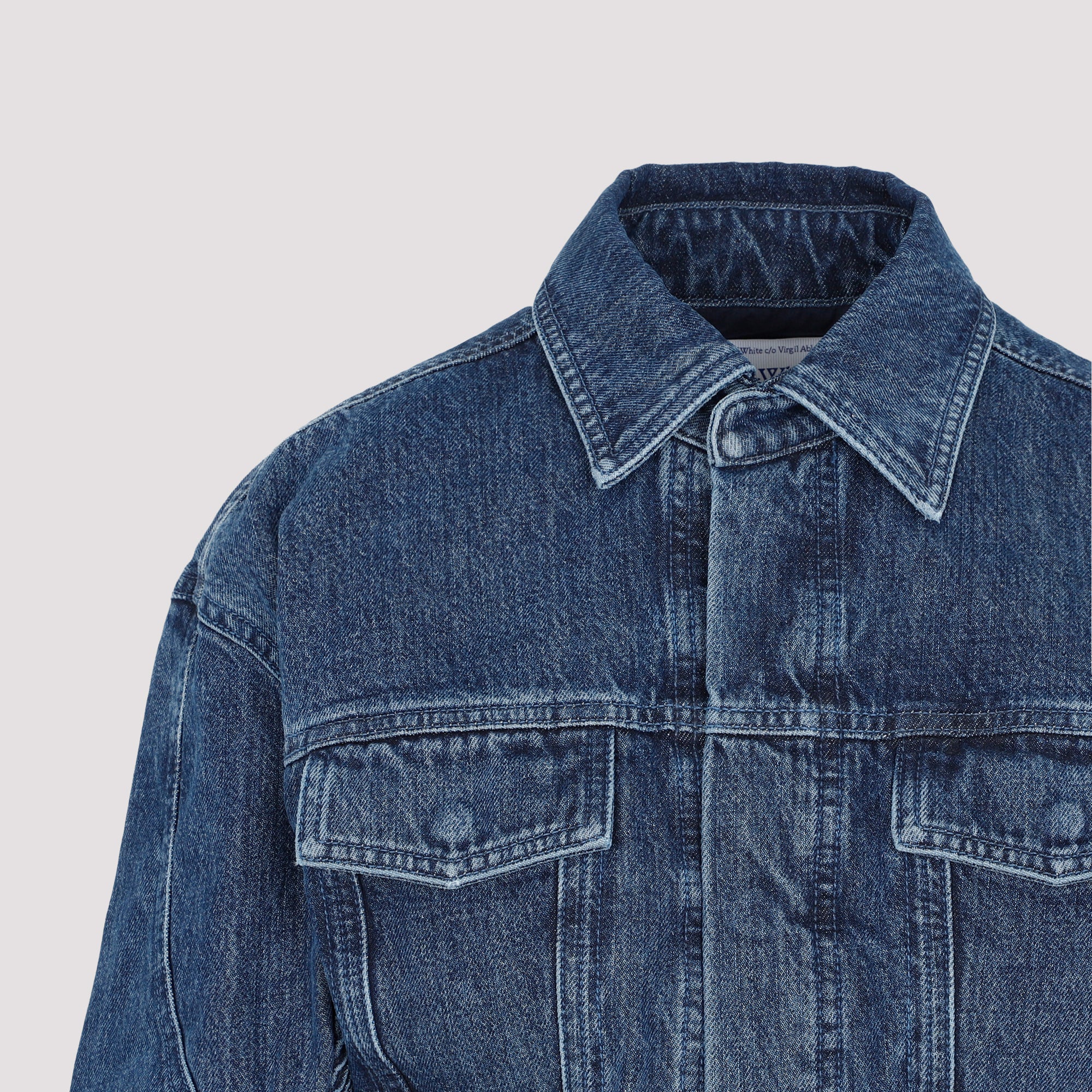 OFF-WHITE Motorcycle Hole Crop Jacket - Women's