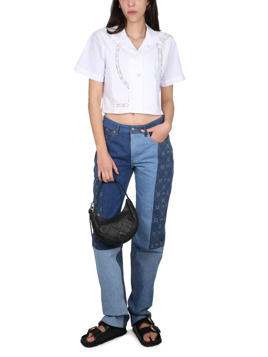 MARINE SERRE Classic High-Waisted Denim Jeans for Women