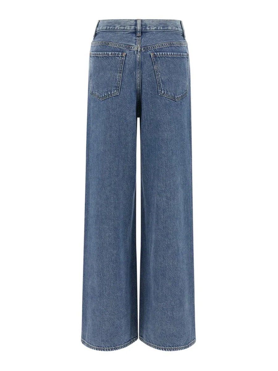 THEORY High Waist Wide-Leg Jeans