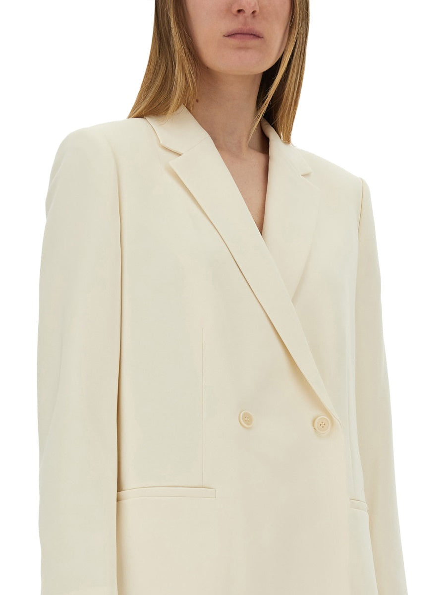 THEORY Relaxed Fit Double-Breasted Blazer - Size 2