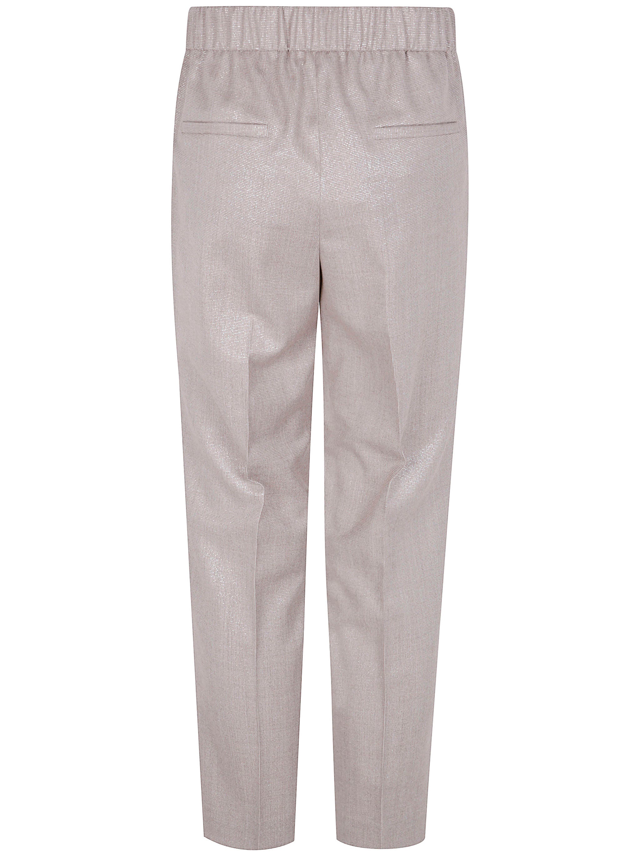 PESERICO Mini Houndstooth Trousers for Women