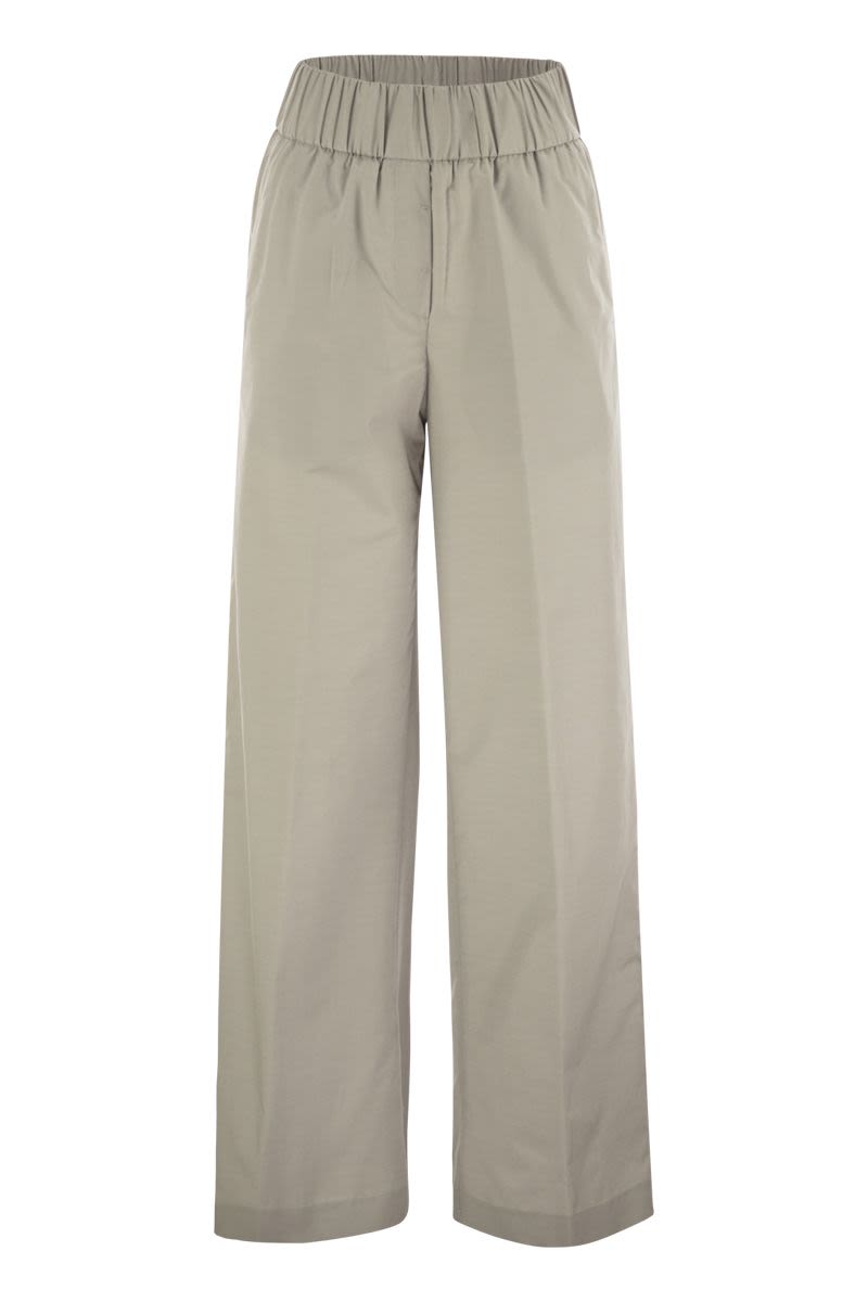 PESERICO Lightweight Technical Cotton Canvas Trousers - Modern Fit