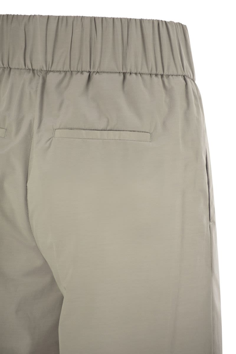 PESERICO Lightweight Technical Cotton Canvas Trousers - Modern Fit