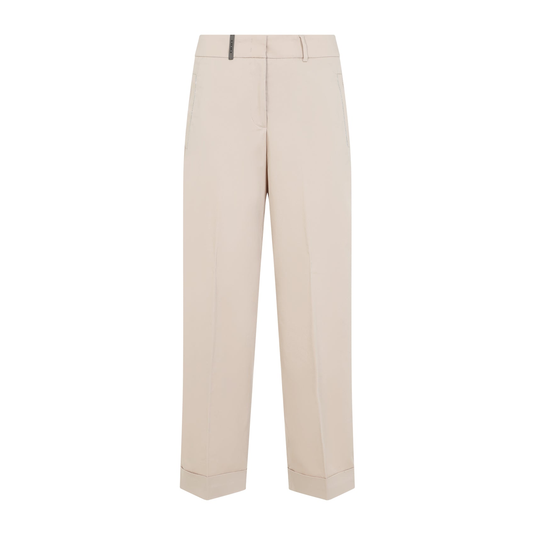 PESERICO Essential Cotton Pants for Women - SS25